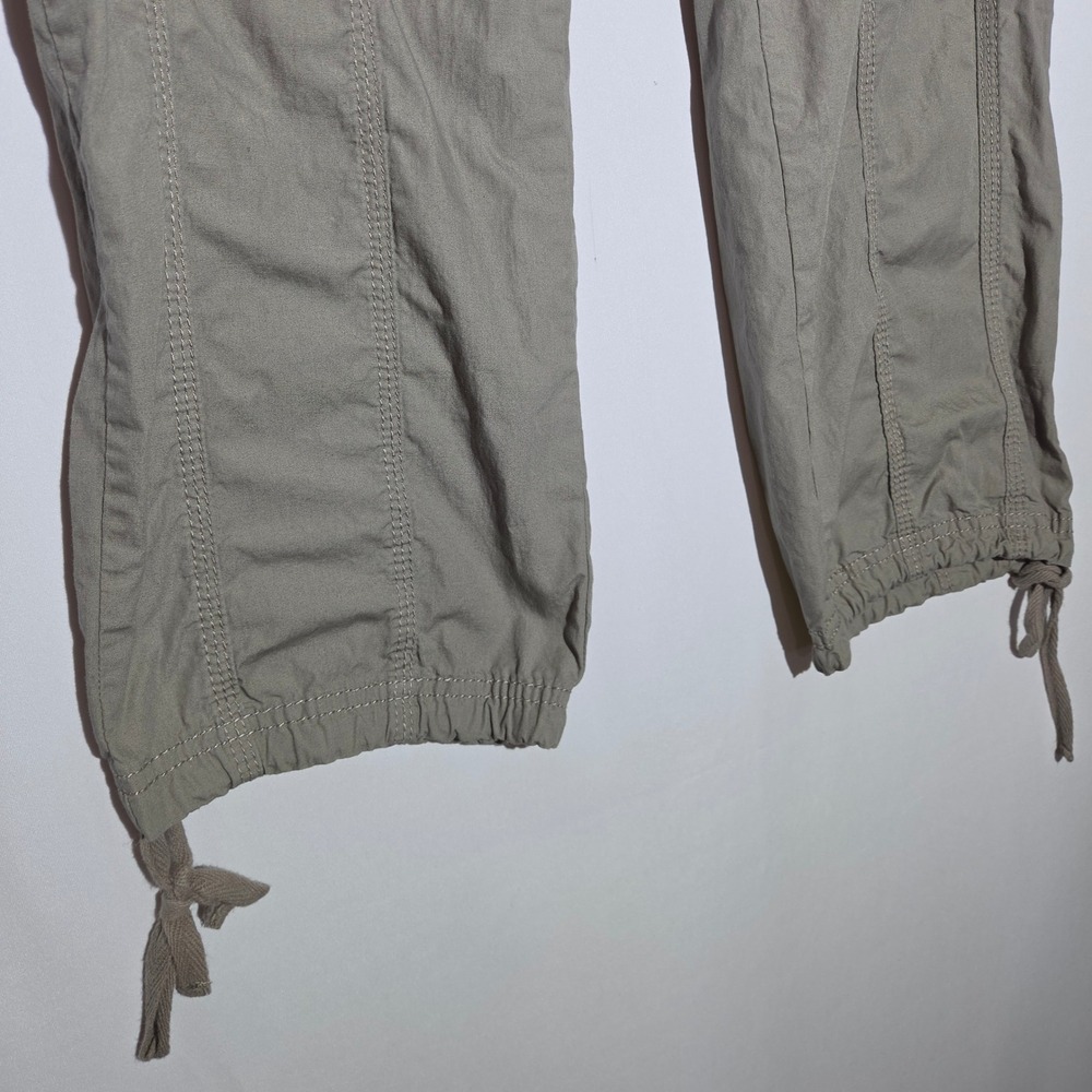 Blue Epic Cargo Pants Womens 14 Taupe Belted Multi Pocket - Picture 3 of 8